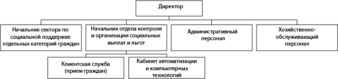 Структура ГКУ НО «Управление социальной защиты населения Ленинского района города Нижнего Новгорода»